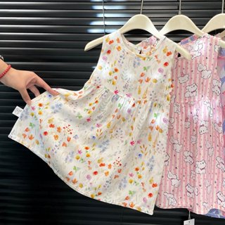 ชุดเด็กผ้าฝ้ายผ้าไหม สไตล์เจ้าหญิงสำหรับวันหยุดและชายหาด ปี …