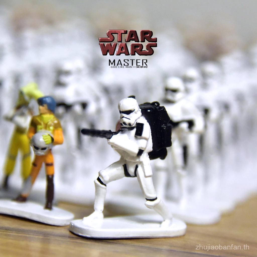 สั่งซื้อสินค้าจํานวนมาก Star Wars ทหารสีขาว Storm ทหารจักรพรรดิ Sith R2-D2 ตุ๊กตาตุ๊กตาตกแต่ง AYWU