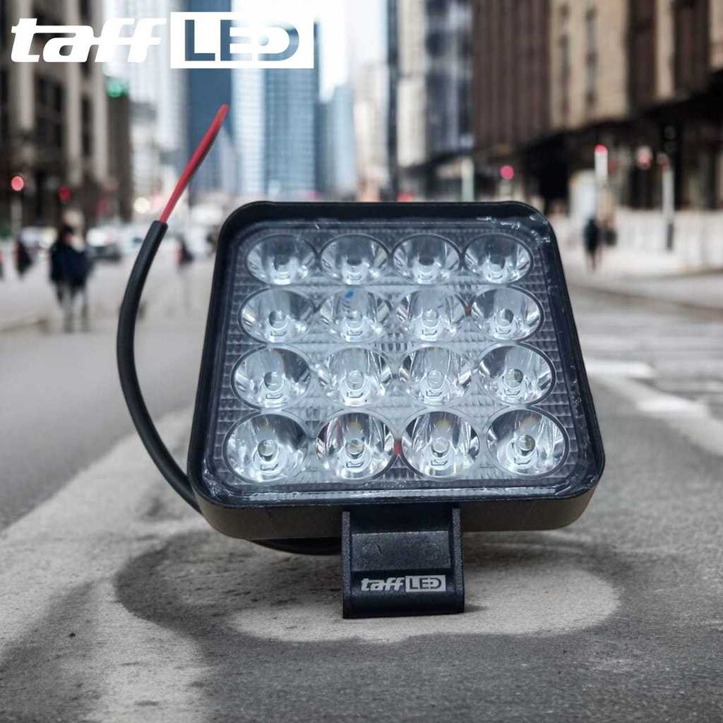 TaffiLED สปอตไลท์รถยนต์ LED Floodlight สีขาวนวล IP68 48W - D841