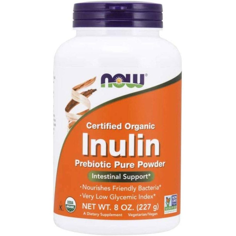 NOW Inulin Prebiotic Fos 8-Ounces (แพ็ค 2 ชิ้น)