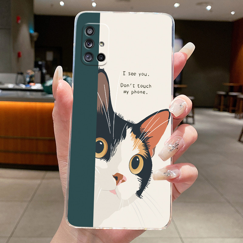SAMSUNG เคสโทรศัพท์สําหรับSamsung Galaxy A71 4G A715FสีSeriesแฟชั่นพิมพ์ลายสําหรับSamsung A71 5G TPUกันกระแทกCmobile Clear Shell ราคา ถูกที่สุด ดีลบีเคเค แกลเลอรีภาพที่ 8