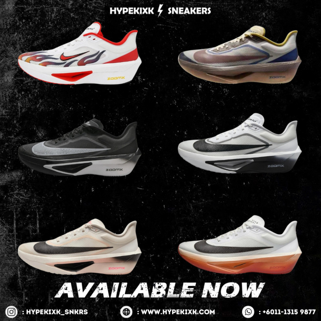 รองเท้าผ้าใบ HYPE KICK UA Zoom Fly 6 |         หมอนอิงยางยืด |         รวดเร็วและน้ําหนักเบา |      