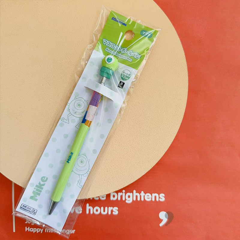 Japan Sanrio Disney Daiso ปากกาลูกลื่น ตุ๊กตาปากกา Kuromi Melody Pooh Three Eyes Mickey