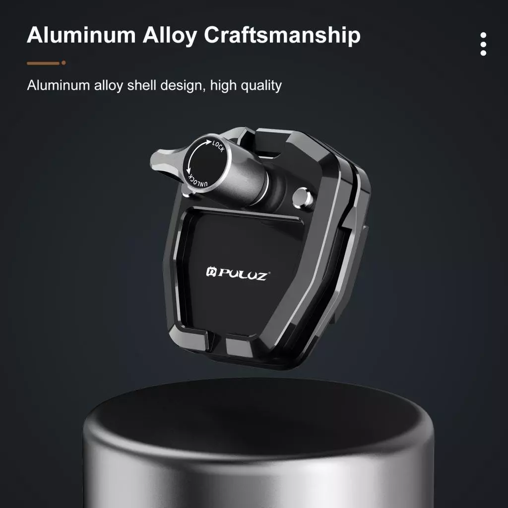 PULUZ PU942B ขาจับกล้องติดกระจกรถจักรยานยนต์สำหรับ GoPro Hero 12/11/10 DJI OSMO Action 4 Insta360 X4/ X3/ Ace Pro thumbnail 10