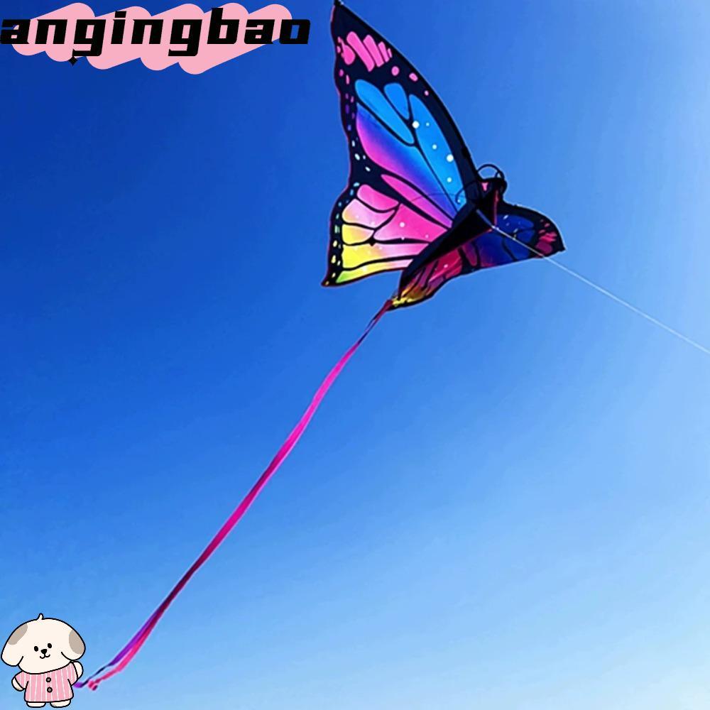 ว่าว ANGINGBAO ผีเสื้อสวย ผีเสื้อสีสันสดใส 1.45 ม. ว่าว มาถึงบินง่ายด้วยสายว่าว Ripstop Flying Kite เกมเพื่อน