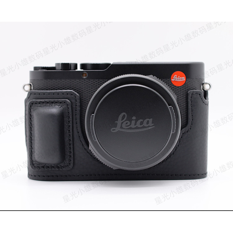 เหมาะสําหรับ Leica D-LUX8 กระเป๋ากล้องครึ่งแพ็คซองหนัง d-lux8 เคสป้องกันสบาย Grip Lycra D8