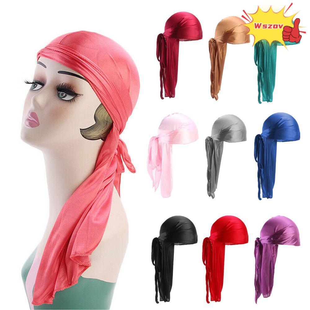WSZOV Bandana Adjustable Chemo Cap Elastic Fashion Pre-Tied Pirate Hat