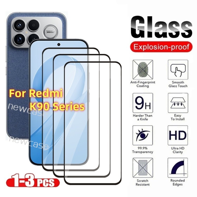1-3 ชิ้นป้องกันกระจกสําหรับ Redmi K90 K80 Pro Max Ultra 5G 2025 RedmiK90 K90ProMax RedmiK80 K80Ultra