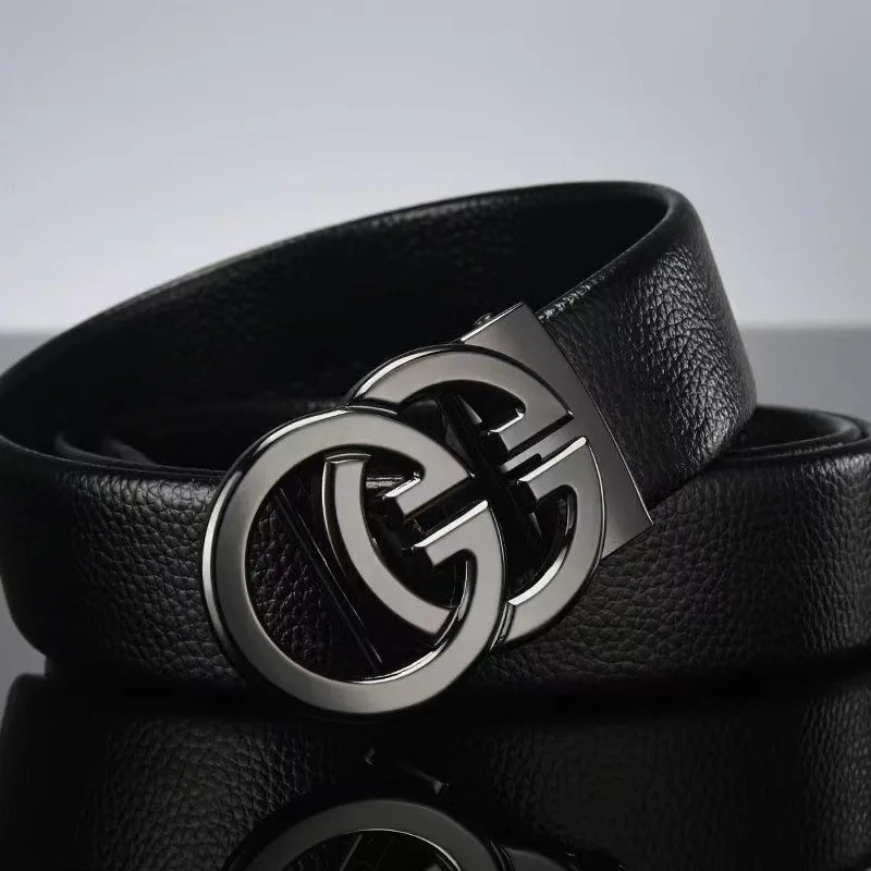 Men's belt luxury brand designer fashion automatic buckle men's jeans high-quality material belt men