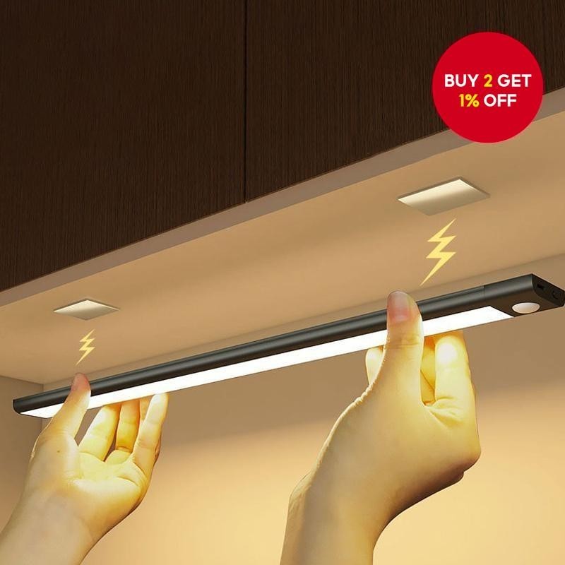 ไฟตู้ LED 3 สี USB Type-C มี Motion Sensor ปรับความสว่างไร้ขั้น (สำหรับตู้ครัว)