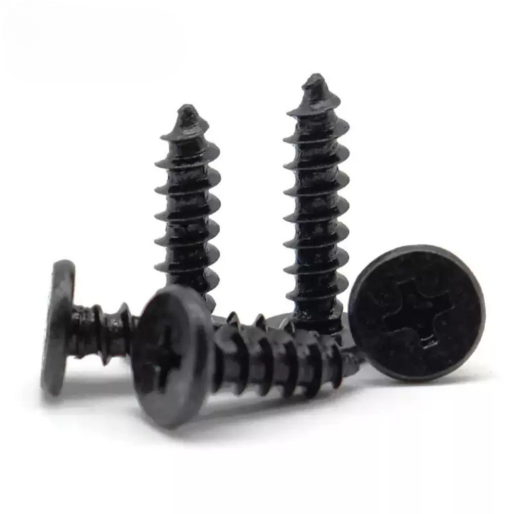 น็อต สกรู หัวแบนบาง แฉก T+สีดํา เกลียวปล่อย / Truss an Head Phillip Tapping Screw Pan Head Black M1.2/M1.4/M1.7/M2/M2.3/M2.6/M3/M3.5/M4 * L3-30 มม.SZ-ZY4 - รูปที่ 6