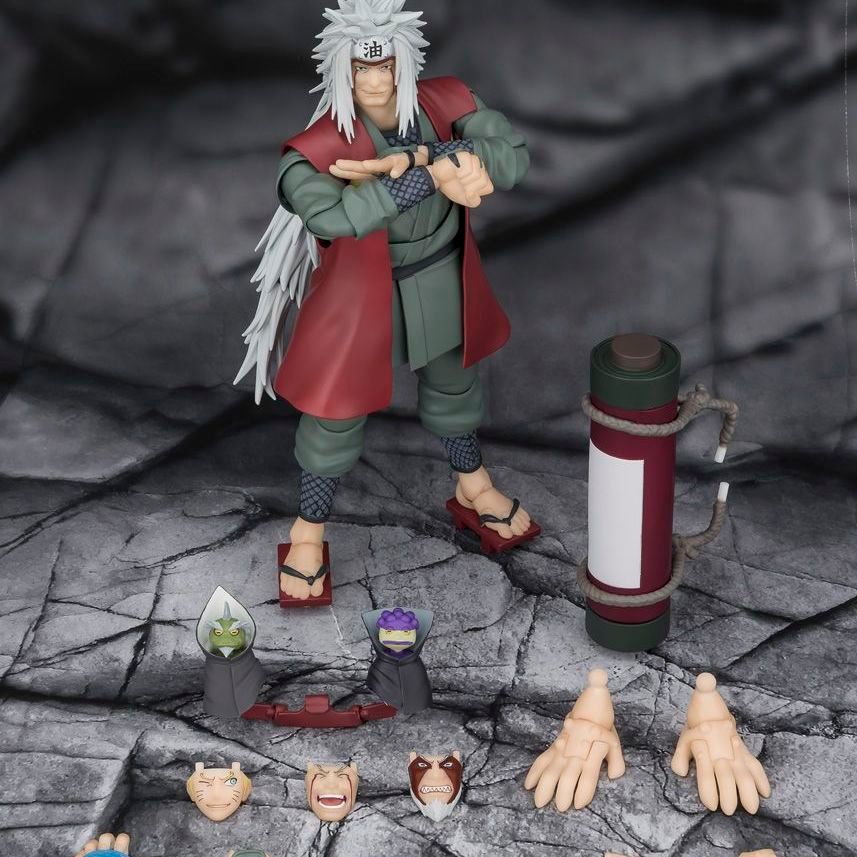 [ลดราคาพร้อมสต็อก] SHF Naruto Jiraiya Immortal Mode Konoha Haojie Shippuden สําเร็จรูป