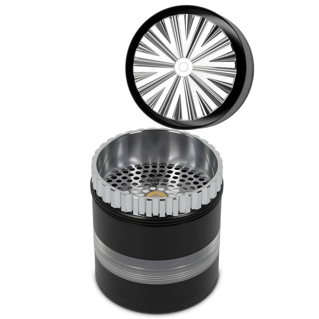 Grinder เครื่องบดสมุนไพร อเนกประสงค์ พลาสติก 4 ชั้น แถมแผ่นขัดเล็ก