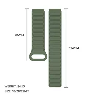 22mm 18mm 20mm สายซิลิโคนแม่เหล็กสําหรับ Huawei Watch GT 6 Pro GT6/GT5/GT4 46 มม.41 มม.สําหรับ Samsung Galaxy Watch 7/6/5 สายรัด band