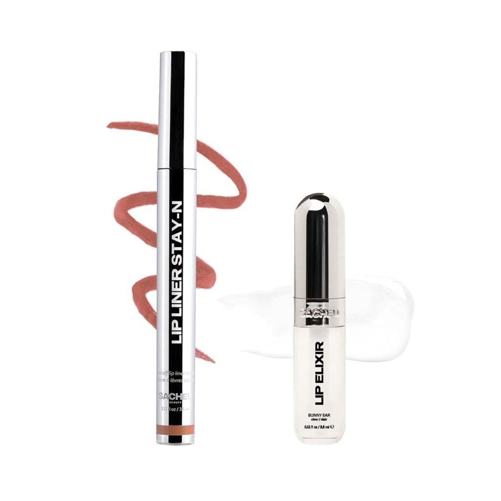 Sacheu Lip Liner STAY-N Peel Off Lip Stain  Long Lasting Waterproof Lip Tint with Hyaluronic Acid & 