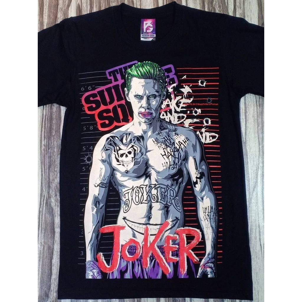 Pg38 Premium Grade Black Timber Tshirt Jersey Suicide Squad Joker Hahaha Prison Lineup
