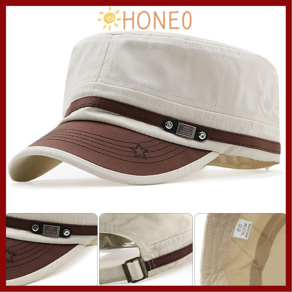 HONE หมวกเบสบอล Casual Cotton หมวกกันแดดแบบปรับได้