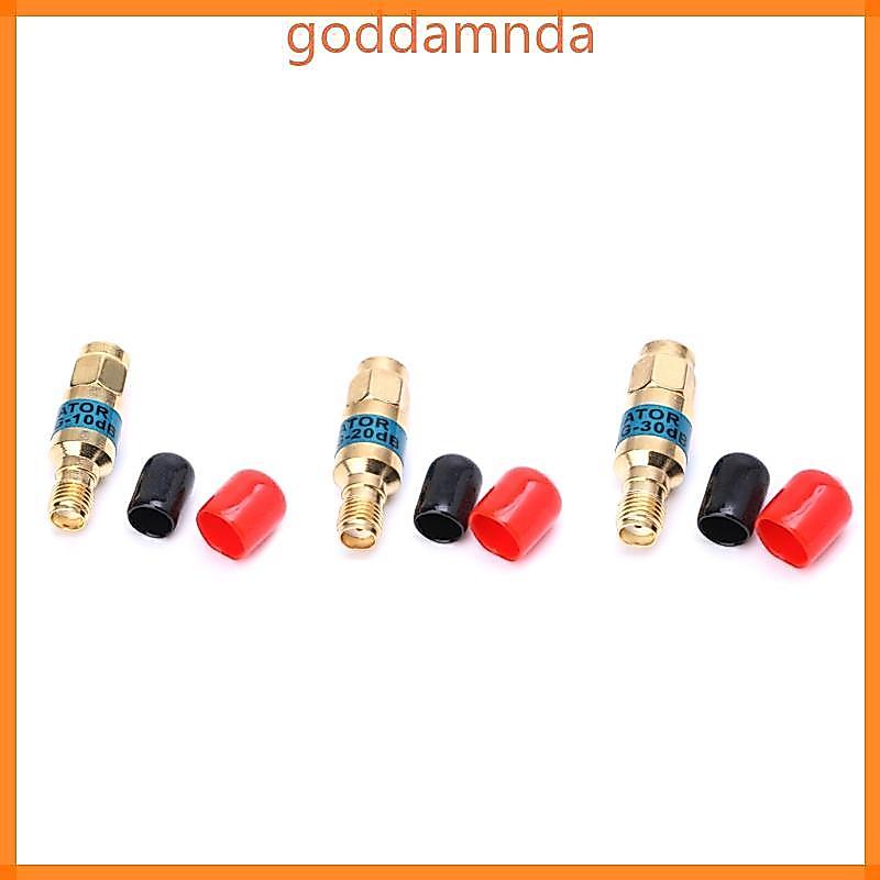 GODD Golden Attenuator SMA-JK ชายหญิง RF Coaxial Attenuator 2W 0-6GHz 30db