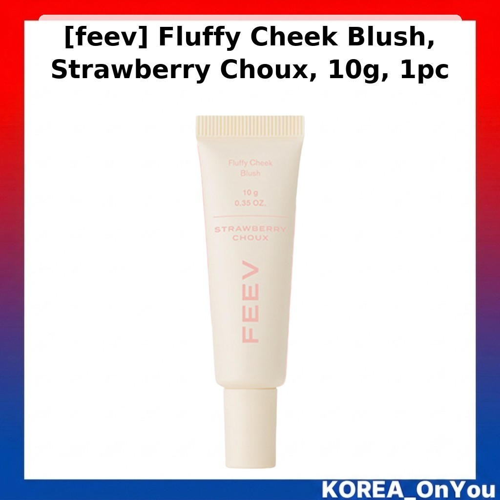 [feev] Fluffy Cheek Blush, Strawberry Choux, 10g, 1pc / Korean Blush / Soft Radiant Flush / ของแท้ 1