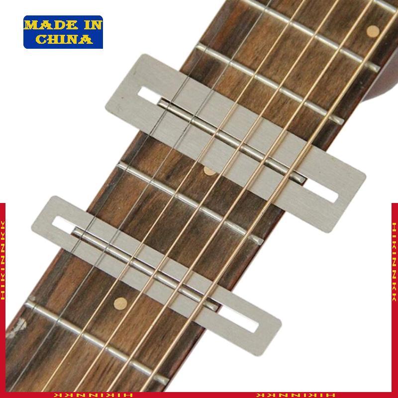 HIK 2 ชิ้นชุดกีตาร์ Fret Protector โลหะ Fret Bass กีตาร์ Fretboard Protector ชุด