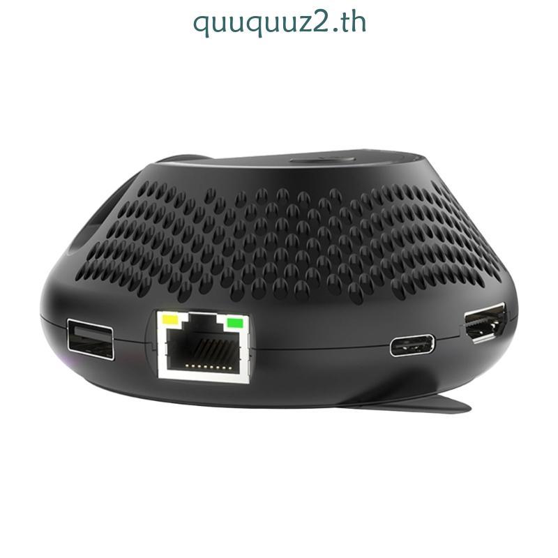 Quu มัลติฟังก์ชั่น Dock เกมอุปกรณ์เสริม 5 in 1 TV Dock Station TV Converter Station พร้อมไฟ 60W ชาร์