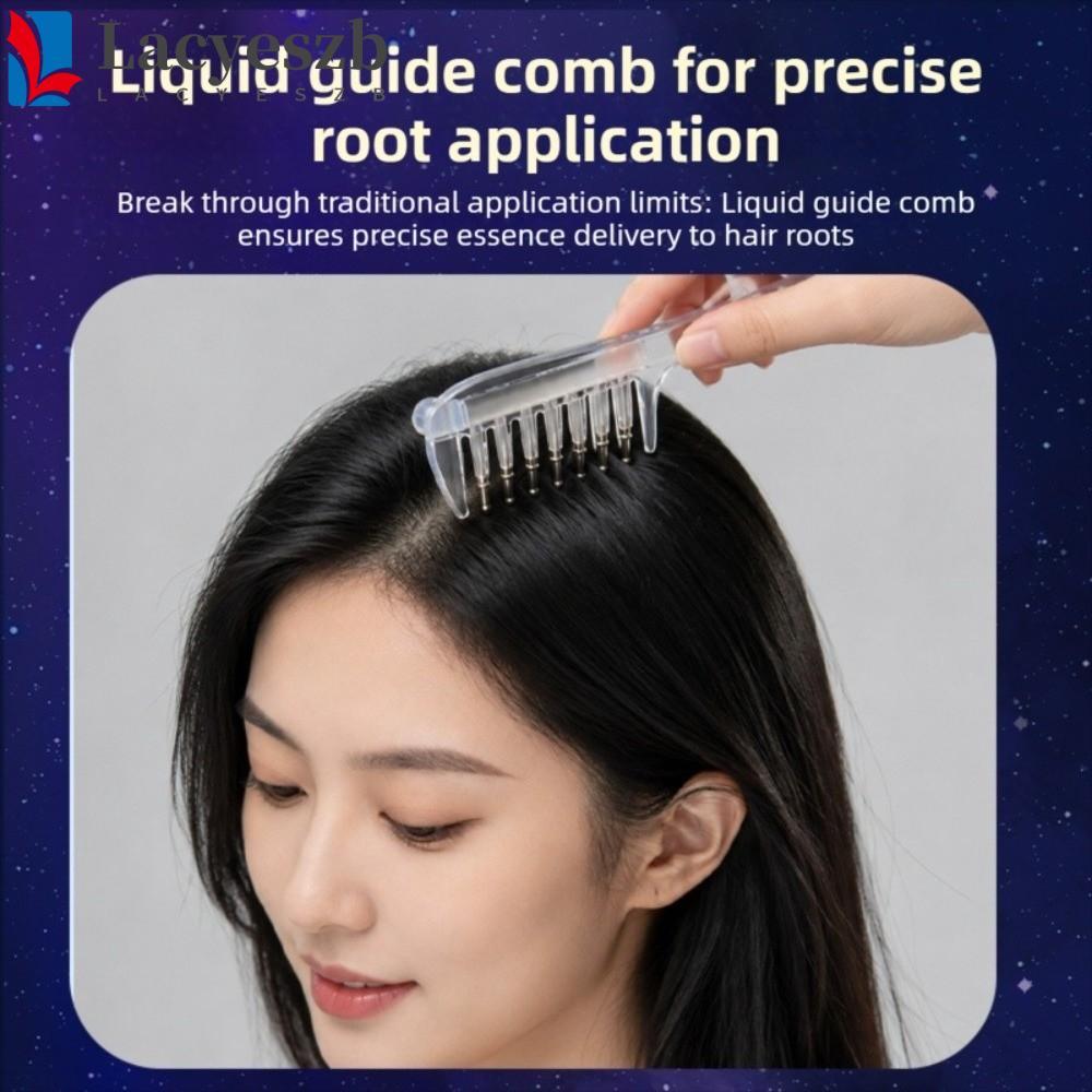 LACYESZB Mini Portable Head Applicator, Multi-Function Hair Care Hair Firming Applicator, ทนทาน Anti-Frizz Scalp บํารุง Anti-Static Massage Guide Liquid Comb วันแม่