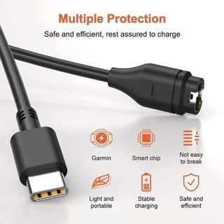 เครื่องชาร์จสายชาร์จ Tpye-C / USB for Garmin Watch Forerunner 165 965 955 945 265 570 / Venu 3 / Fenix7 7S 6 6S 6X 5