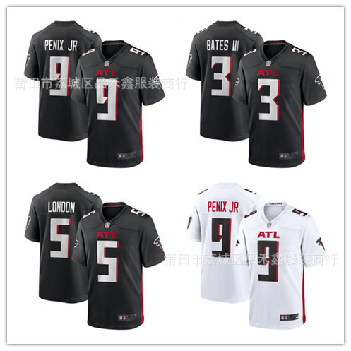 ส่งเร็ว!!NFL Atlanta Falcons Rugby 5-LONDON 9-PENIX JR 3 ปัก Jersey