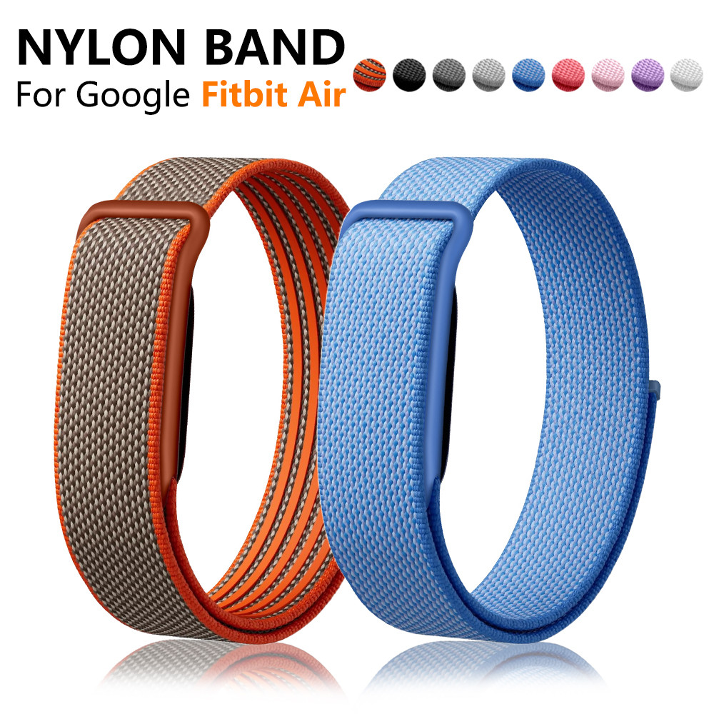 สายนาฬิกาแบบถักไนลอนแบบสปอร์ตสําหรับ Google Fitbit Air Loop สร้อยข้อมือสายรัดข้อมือวงระบายอากาศ
