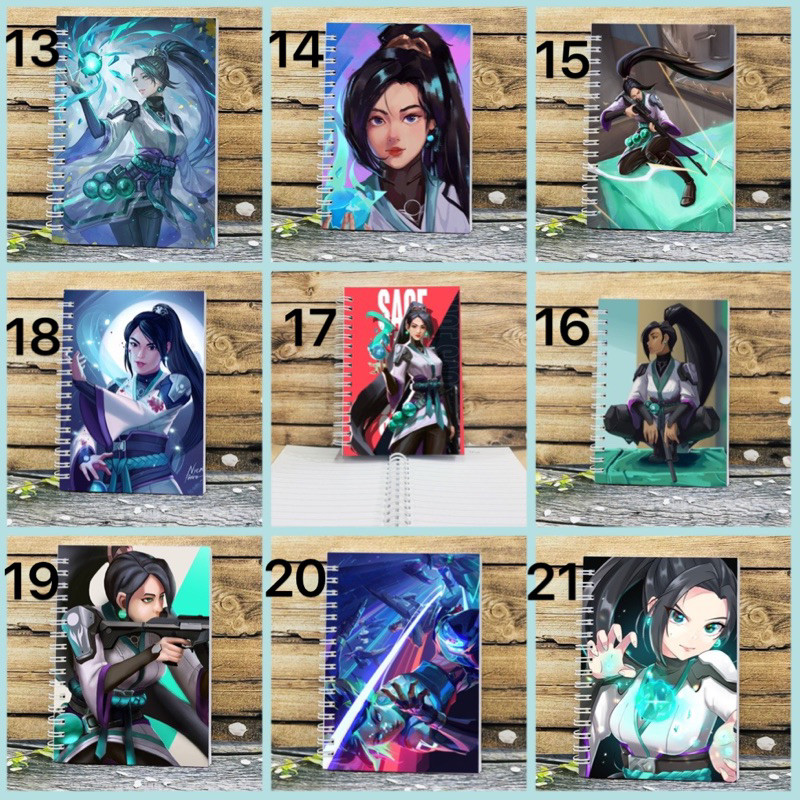 หนังสือภาพ Sage Valorant 200 หน้า a6/ Sage Game วาโลรันต์โน้ตบุ๊ค