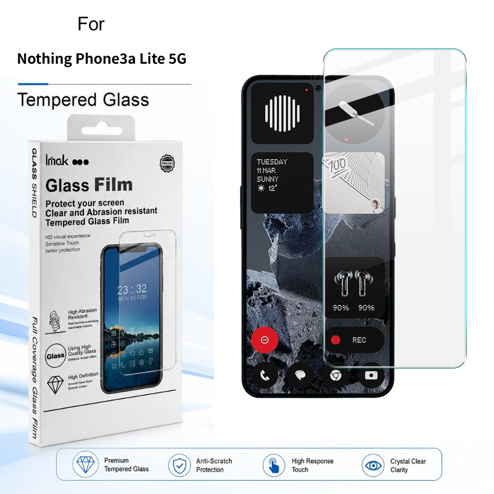 ฟิล์มกระจก สำหรับ Nothing Phone3a Pro Phone3 5G Phone 3a Pro Phone 3 5G เคลือบ Oleophobic FM0001