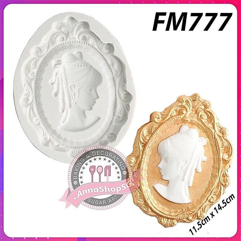 FM777 FRAME SHAPE OF A GIRL WITH BELLY HAIR
