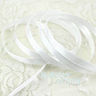 ขายส่ง (25 หลา/ม้วน) 6 มม.ริบบิ้นซาตินบรรจุภัณฑ์ของขวัญตกแต่งคริสต์มาส ทําเอง ริบบิ้นม้วนผ้า