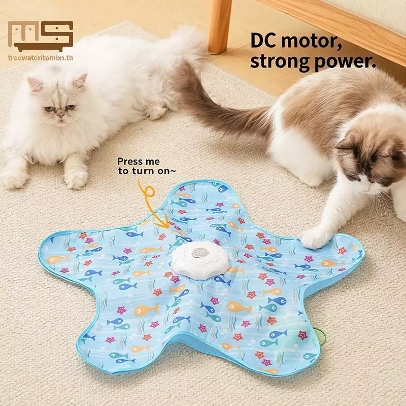 Tt Electric Interactive Cat Play Mat จําลองค่าเฉลี่ย Prey โหมดอัตโนมัติล้างทําความสะอาดได้ทนทานเล่นของเล่นสําหรับแมวทุกสายพันธุ์ mbn