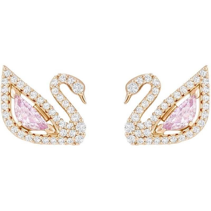 คอลเลกชันเครื่องประดับ Swarovski Dazzling Swan คริสตัลสีฟ้า คริสตัลสีชมพู คริสตัลใส