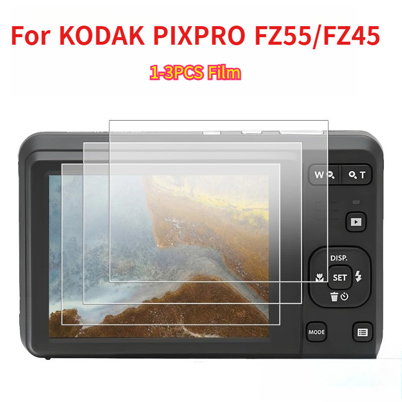 1-3PCS 9H HD กระจกนิรภัยสําหรับ KODAK PIXPRO FZ55/FZ45 HD Clear ทนทาน Anti-scratch ป้องกันฟิล์มกล้อง