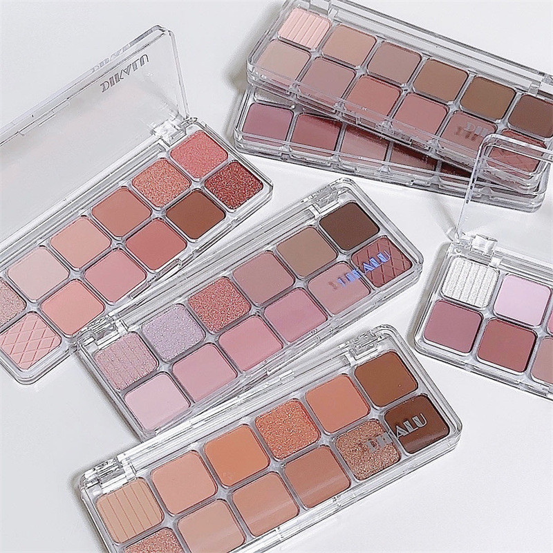 พาเลทตา 4u2 พาเลทตา sivanna พาเลทตา odbo DIKALU 12 สีอายแชโดว์ Palette Swollen Eye Foam ฤดูใบไม้ผลิฤ