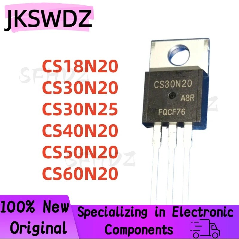 5PCS CS18N20 CS30N20 CS30N25 CS40N20 CS50N20 CS60N20 TO-220 MOS Field effect ทรานซิสเตอร์ขายส่ง