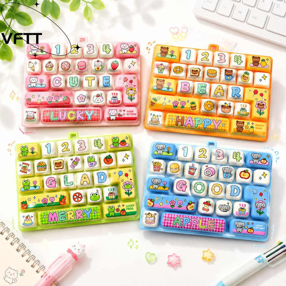 VFTT ความเครียดบรรเทาของเล่นอยู่ไม่สุข,26คีย์เสียงแป้นพิมพ์กลของเล่น,แขวนได้ของขวัญของเล่นสร้างสรรค์กระเป๋าจี้เสน่ห์ความเครียดบรรเทาใช