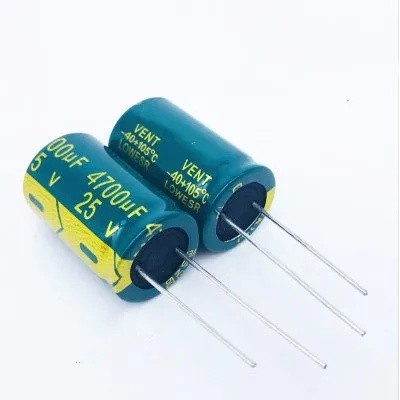 200PCS-50pcs 4700uF 25V 25V4700UF อลูมิเนียม Electrolytic Capacitor สูงความถี่คริสตัล Capacitor 16X2