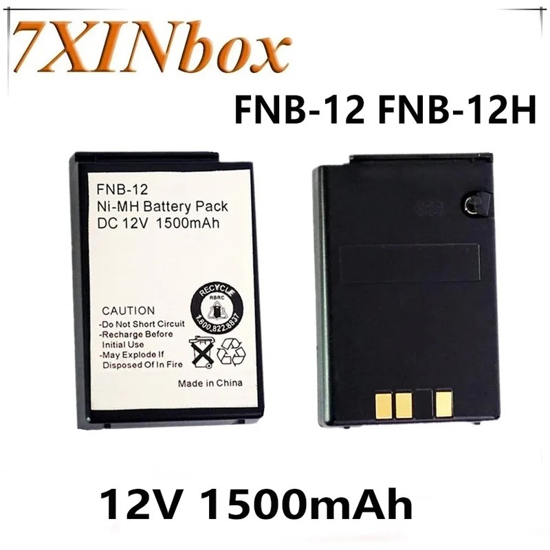 7XINbox FNB-12 FNB-12H 12V 1500mAh แบตเตอรี่สําหรับ Yaesu FT-23 FT-23R FT-33 FT-728 FT-73 FT-411 FTH