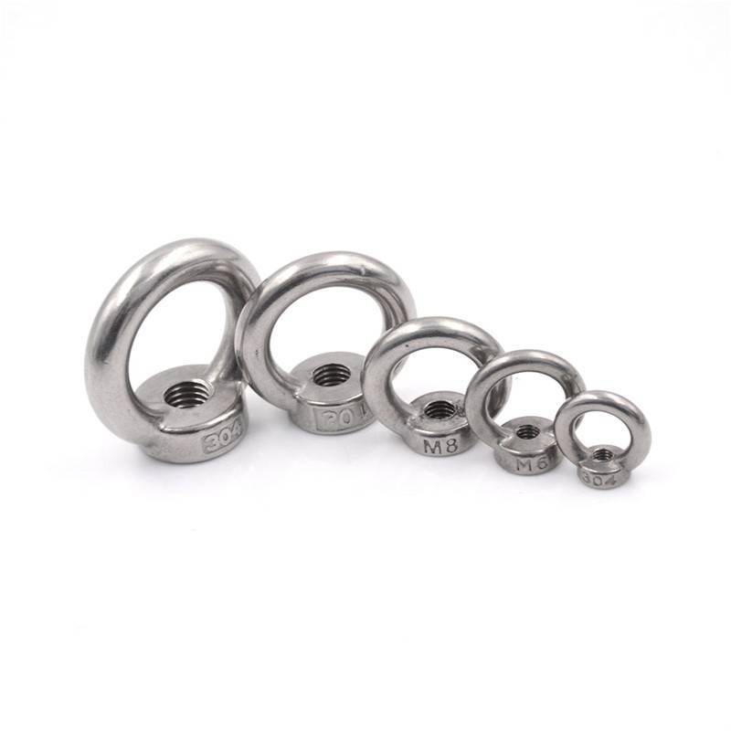 L&Z M5/M6/M8/M10/M12 304 สแตนเลสสตีลยก Eye Nut แหวนรูปร่างถั่ว