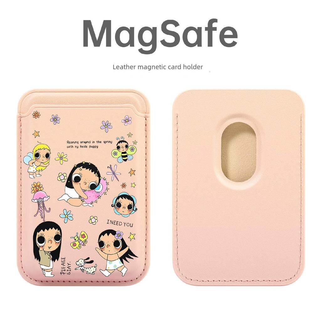 magnetic wallet magsafe wallet Xiaoyu yuy x magsafe Leather Magnetic Card Holder