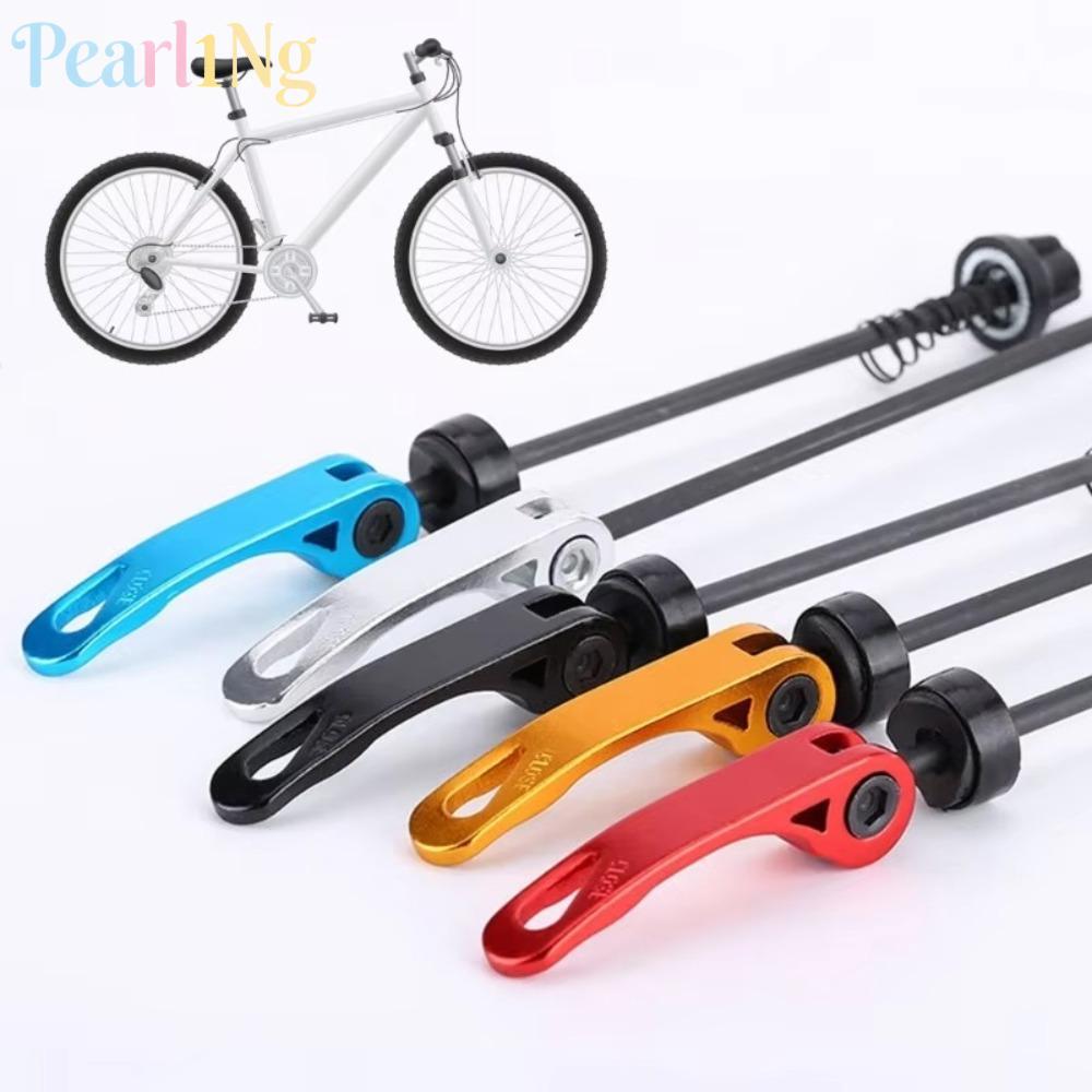 PEARLTH 1 คู่ Skewers Lever QR, ปรับชิ้นส่วนจักรยานจักรยาน Quick Release เพลา, อลูมิเนียมอัลลอยด์ทนทาน 189 มม. 146 มม.จักรยานซ่อมเครื่องมือสําหรับจักรยานเสือภูเขา