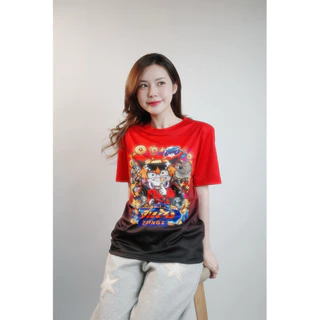 คำแนะนำยอดนิยม Tshirt เสื้อแก๊งพี่แป้งzbingz คอกลม สีแดงดำ ผ้าไมโคร XS-5XL