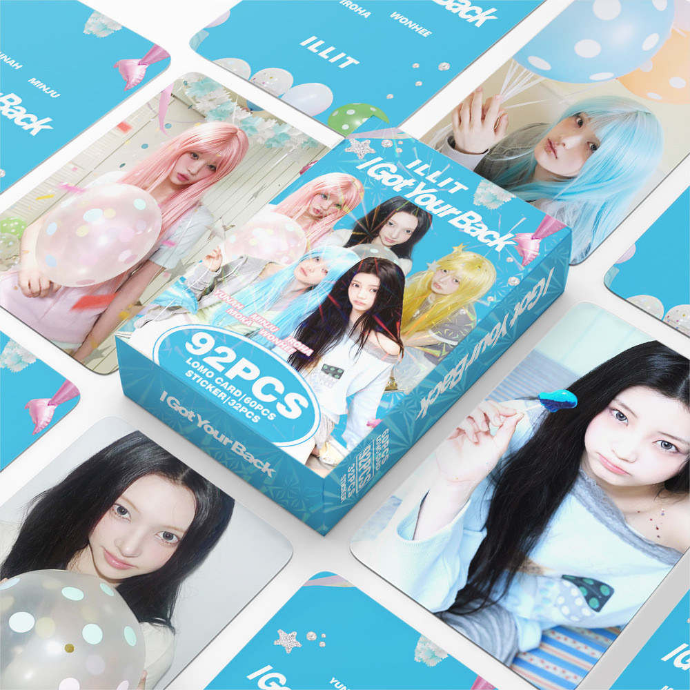 92 Photocards ILLIT อัลบั้มใหม่ I GotYourBack 10 ซม.การ์ดรูปถ่ายสติกเกอร์ดาวการ์ด LOMO