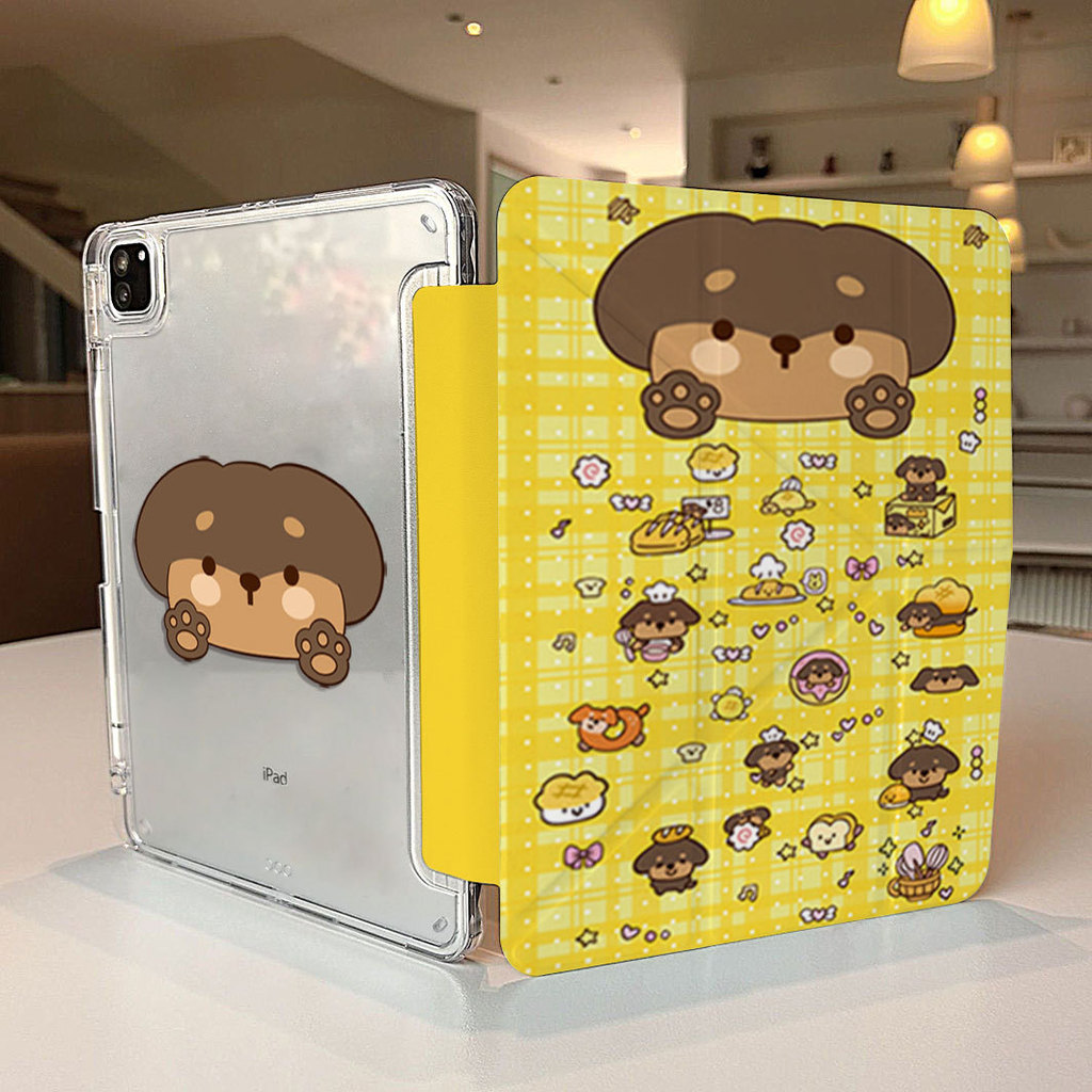 Bread Puppy 2026iPad 11th Generation เคสป้องกัน Air8/7 โปร่งใส 2025 เหมาะสําหรับ Apple Mini7 กรณี Pr