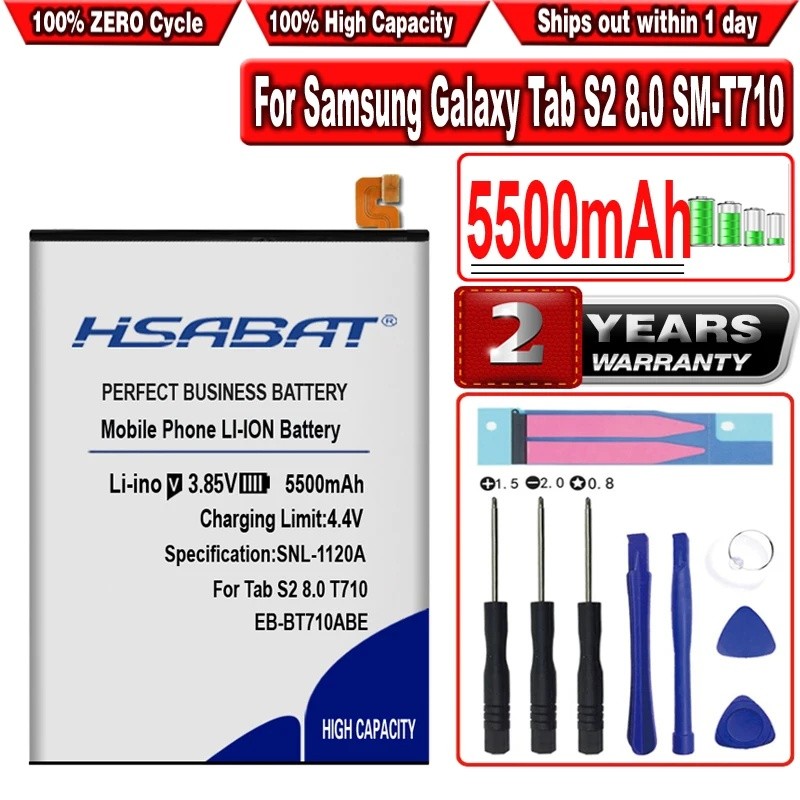5500mAh EB-BT710ABE EB-BT710BA แบตเตอรี่สําหรับ Samsung Galaxy Tab S2 8.0 SM-T710 T713 T715 T715C T7