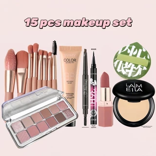 Makeup Set ชุดเครื่องสำอาง 3-16 ชิ้นมือใหม่วางแผนแต่งหน้า BB ครีม ดินสอเขียนคิ้ว บลัชออน ขนตาปลอมติดเองไม่ต้องกาวโท