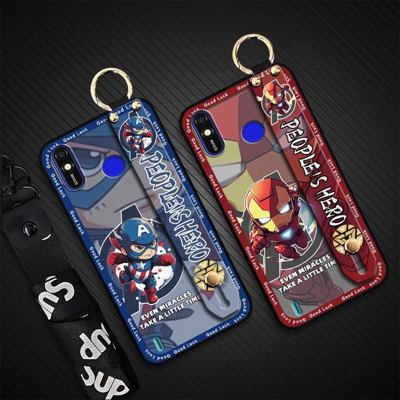 แหวนกันกระแทกเคสโทรศัพท์สําหรับ Tecno Spark4 Lite/POP3 Plus/BB4 ปกหลัง Dirt-resistant สายรัดข้อมือซิ